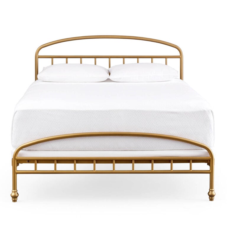 Retro Modern Bed Worthen Custom Iron & Brass Furniture